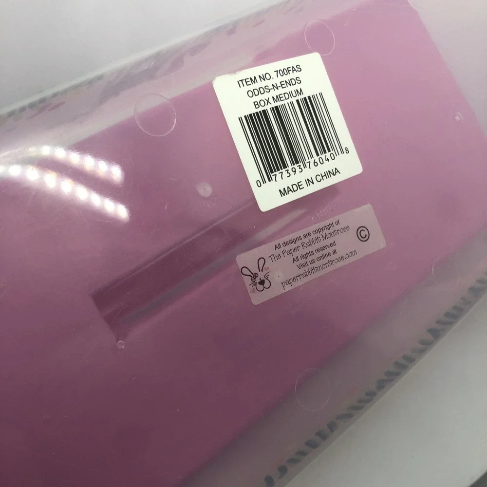 Unicorn‎ Personalized Carrying Case Plastic With Handle & Pink Tray Paper Rabbit